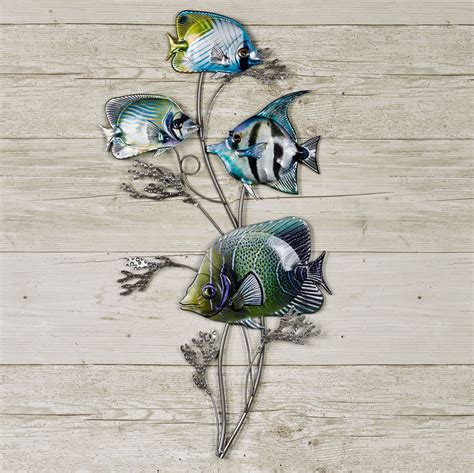 fish metal|Tropical Fish Metal Wall Decor .